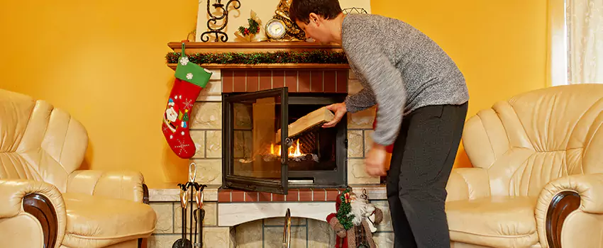 Rusted Metal Fireplace Restoration in Bradenton, Florida