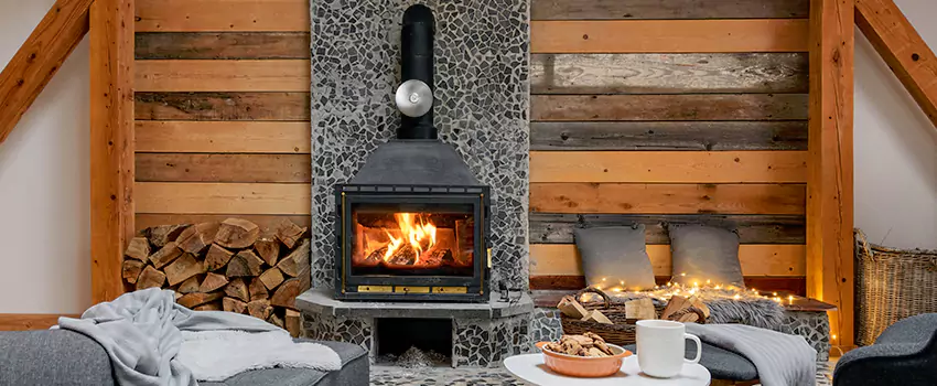 Thelin Hearth Products Direct Vent Gas Stove Fireplace Inspection in Bradenton, Florida